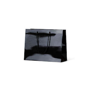 Gloss Laminated Paper Carry Bags: Laminated Gloss Ruby - Black