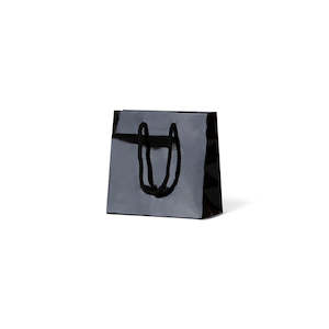 Gloss Laminated Paper Carry Bags: Laminated Gloss Petite - Black