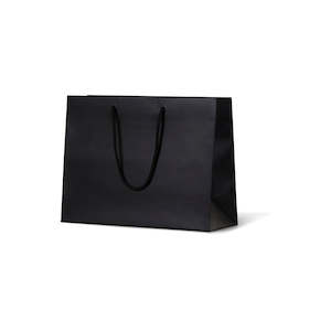 Matte Laminated Paper Carry Bags: Laminated Matte Ruby - Black