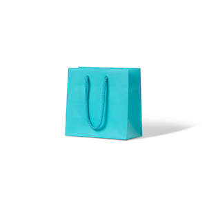 Matte Laminated Paper Carry Bags: Laminated Matte Petite - Aqua