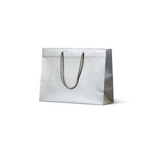 Matte Laminated Paper Carry Bags: Laminated Matte Ruby - Metallic Bronze Platinum