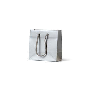 Matte Laminated Paper Carry Bags: Laminated Matte Petite - Metallic Bronze Platinum