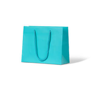 Matte Laminated Paper Carry Bags: Laminated Matte Emerald - Aqua