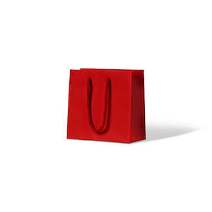 Matte Laminated Paper Carry Bags: Laminated Matte Petite - Red