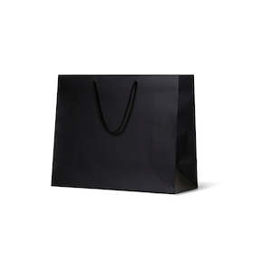 Matte Laminated Paper Carry Bags: Laminated Matte Madison - Black