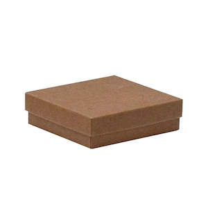 Cotton Fill Box Natural Kraft 89x89x25mm