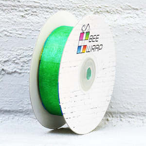 Cut Edge Organza 25mm X 50mtrs Emerald