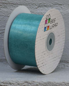 50mm Cut Edge Organza: Cut Edge Organza 50mm X 50mtrs Jade