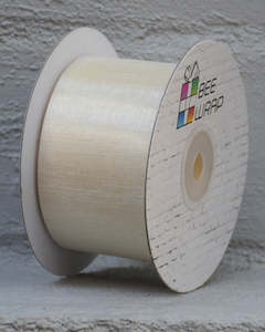 Cut Edge Organza 50mm X 50mtrs Ivory