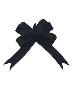 Matte Pull Bows 19mm X 100 Pieces Black Matte