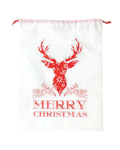 Xmas Deer Large Non Woven Bag