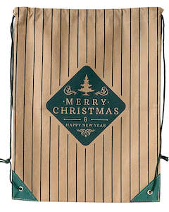 Clearance: Xmas Stripe Backpack Small Non Woven Bag