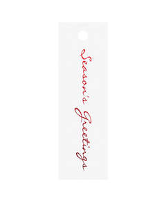 Gift Tags Seasons Greetings Red