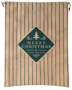 Clearance: Xmas Stripe Large Non Woven Bag