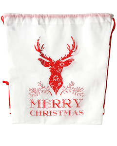 Xmas Deer Small Backpack Non Woven Bag