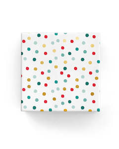 60cm Polka Dots Wrap GreenRedGold