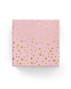 60cm Stars Wrap Pink Gold