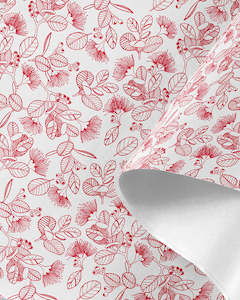 Pohutukawa Tissue Red on White