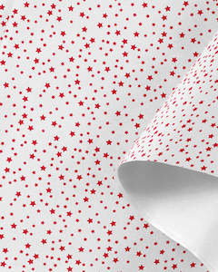 Stars Tissue Paper Red