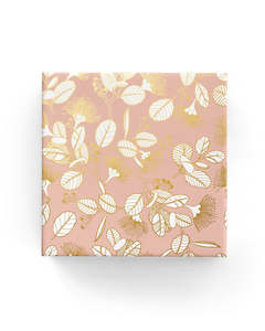 2023 Everyday Wrap Range: Pohutukawa Wrap Dusty Pink Gold