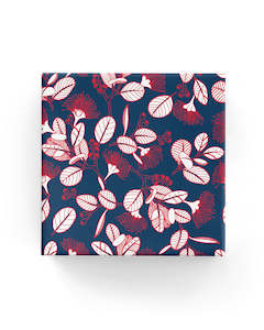 2023 Everyday Wrap Range: Pohutukawa Wrap Navy Red