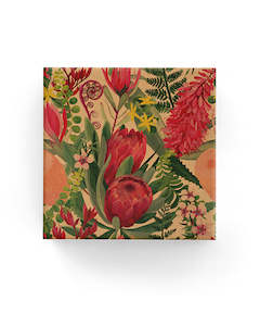 Protea Garden on Kraft Wrap