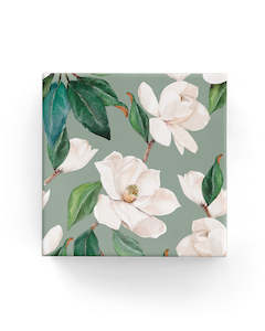 Watercolour Magnolia on Matte Wrap Sage