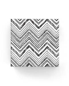 Chevron Sketch Wrap Black