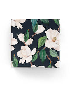 Watercolour Magnolia Wrap Black