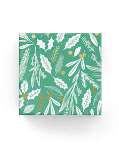 2024 Christmas Range: Mistletoe Wrap Green Gold