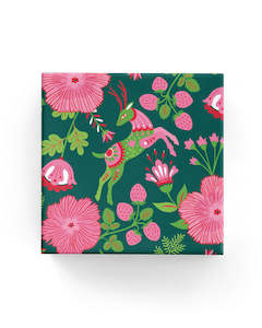 2024 Christmas Range: Reindeer Garden Wrap Hunter Lime Pink