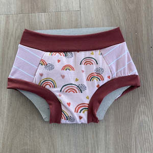 Clothing accessory: Pink rainbows, training undies - Collections – bee Moore