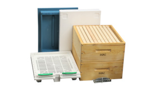 3/4 Depth Wooden Beehive Package with Wooden frames.