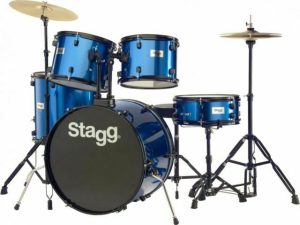 Stagg 5 piece full sized drumkit- Red, or Blue