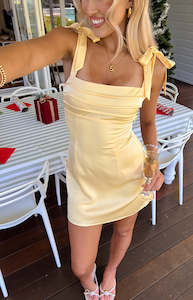 Womenswear: Akira Yellow Tie Mini Dress