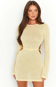 Womenswear: Dacota Yellow Backless Mini Dress