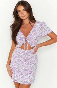 Womenswear: Luelle Lilac Floral Mini Dress