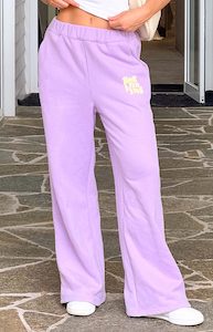 Womenswear: Beginning Purple Snuggle Track Pants