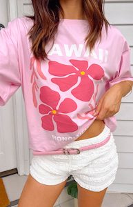 Womenswear: Hawaii Pink Tee