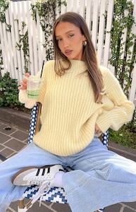 Womenswear: Ace Yellow Oversized Sweater