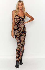 Womenswear: Lana Orange Print Maxi Dress