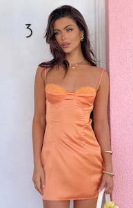 Womenswear: Trouble Orange Mini Dress