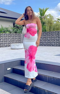 Womenswear: Arizona Pink Floral Print Maxi Dress