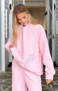 Womenswear: Beginning Pink Star Hoodie