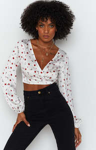 Womenswear: Zippy Wrap Blouse Floral