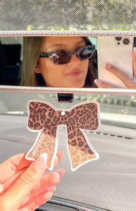 Leopard Print Bow Air Freshener