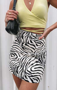 Saturn Mini Skirt Zebra