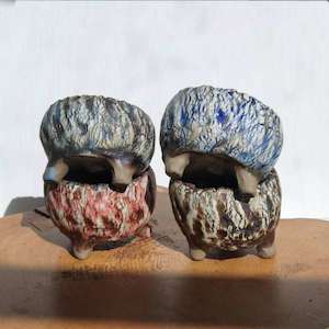 Artisan Clay Planters Small Round Φ11x8cm