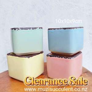 Morandi Color Square Pots 10x10x9cm, Four colors available