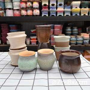 Eco Terra Succulent Pottery Pot， 3 random as a set